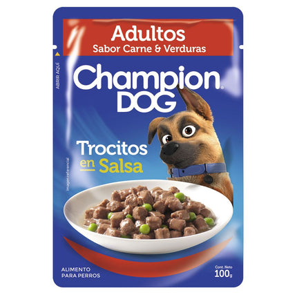 Alimento Húmedo Perro Adulto Champion Dog Carne y Verduras 100 g