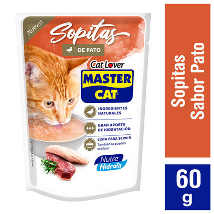 Alimento Master Cat Sopa de Pato 60 g