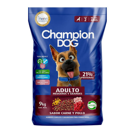 Alimento Perro Adulto Champion Dog Carne y Cereales 9 kg