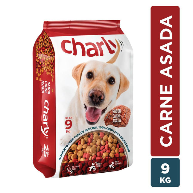 Alimento Perro Adulto Charly Carne y Cereales 9 kg