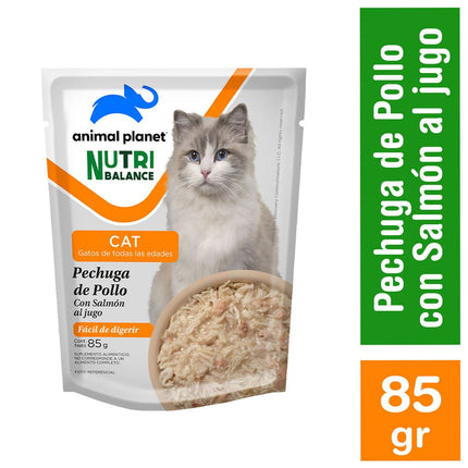 Alimento Húmedo Gato Animal Planet Pollo y Salmón 85 g