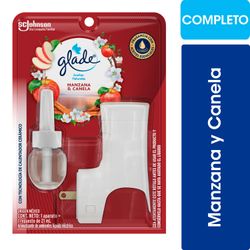 Aromatizante Glade Aceites Naturales Manzana y Canela Aparato + Repuesto 21 ml