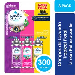 Aromatizante Glade Toque Repuesto Tripack 9 g