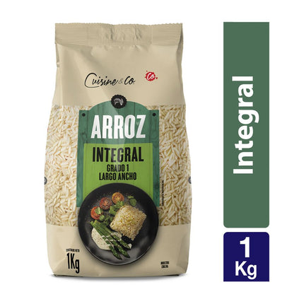 Arroz Integral Grado 1 Cuisine & Co Largo y Ancho 1 kg