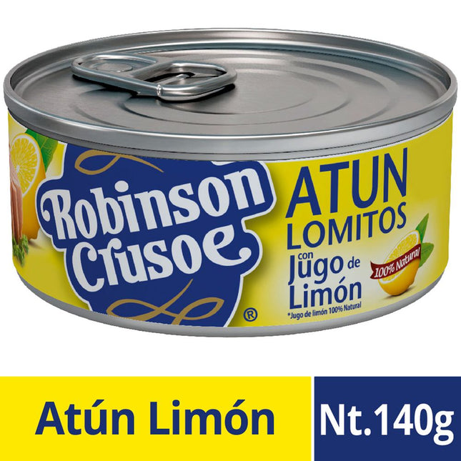 Atún Lomitos con Jugo de Limón 91 g drenado, 140 g neto