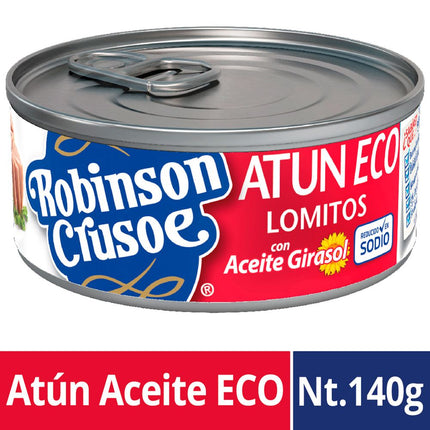 Atún Lomitos en Aceite Reducido en Sodio 91 g drenado, 140 g neto