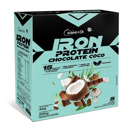 Barra Proteína Cuisine & Co Vegana Chocolate Coco 5 un.