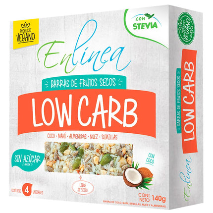 Barra Low Carb En Línea Coco 140 g 4 un.