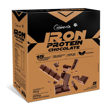 Barra Proteína Cuisine & Co Vegana Chocolate 5 un.