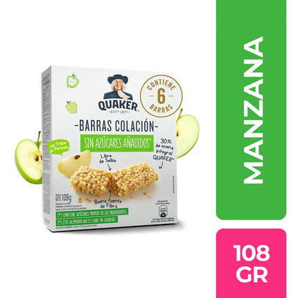 Barra de Cereal Quaker Manzana 120 g