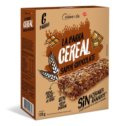 Barra de Cereal Cuisine & Co Chocolate 6 un.