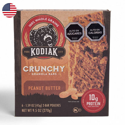 Barra de Granola Kodiak Crunchy Maní 270 g