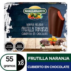 Barra de Fruta Guallarauco Naranja Frutilla 55 g 8 un. - Guallarauco | Apishop
