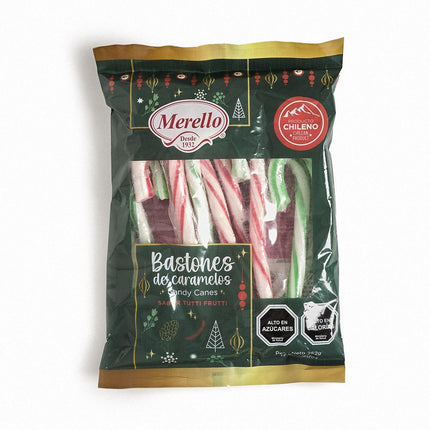 Bastones de Caramelos Navideños Merello 12 un.
