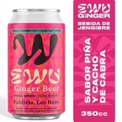 Bebida Ginger Beer Ewu Piña Spicy 350 cc