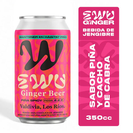 Bebida Ginger Beer Ewu Piña Spyci 350 ml