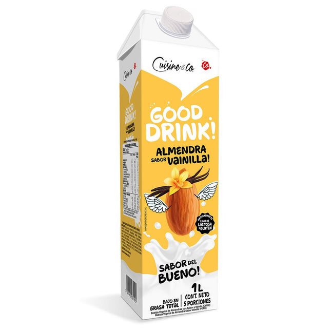 Bebida Vegetal Cuisine & Co Almendras Sabor Vainilla 1 L