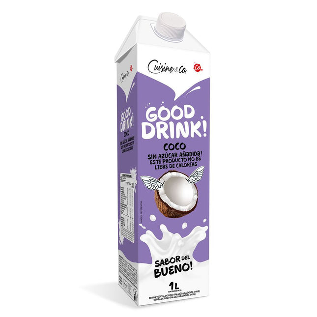 Bebida Vegetal Cuisine & Co Coco Sin Azúcar 1 L
