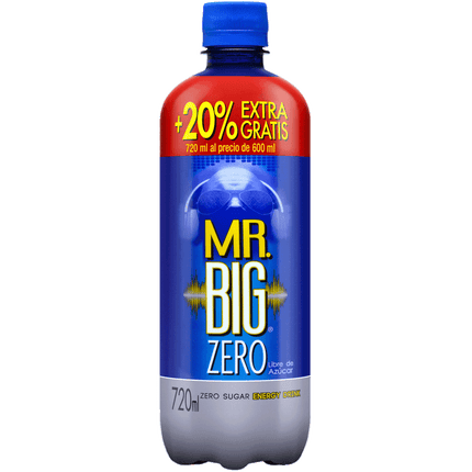 Bebida Energética Mr. Big Zero 720 ml
