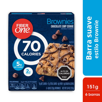 Brownie Chips de Chocolate 90 Calorías 151 G