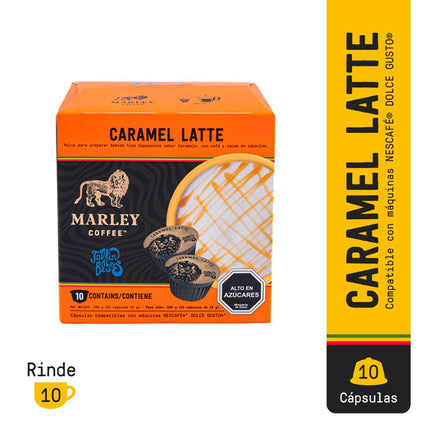 Café en Cápsulas Marley Coffee Caramel Latte Talkin 10 Tazas