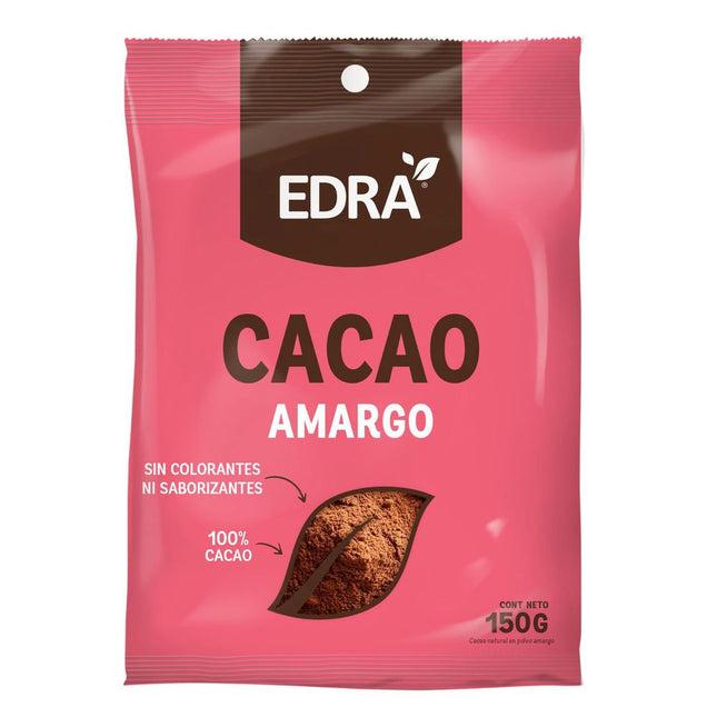Cacao Amargo en Polvo Edra 150 g