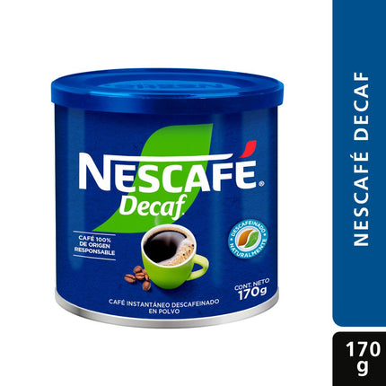 Café Descafeinado Nescafé Decaf Tarro 170 g