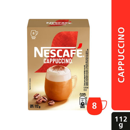 Café Instantáneo Nescafé Cappuccino 112 g (8 x 14g)