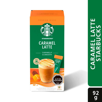 Café Instantáneo Starbucks Caramel Latte 92 g 4 un.