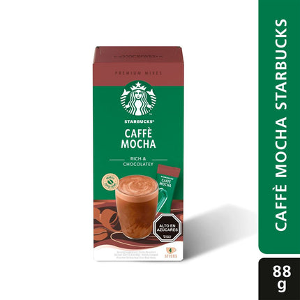 Café Instantáneo Starbucks Mocha 88 g 4 un.