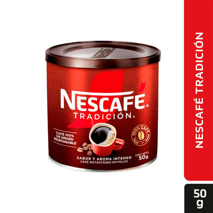Café Instantáneo Nescafé Tradición Tarro 50 g