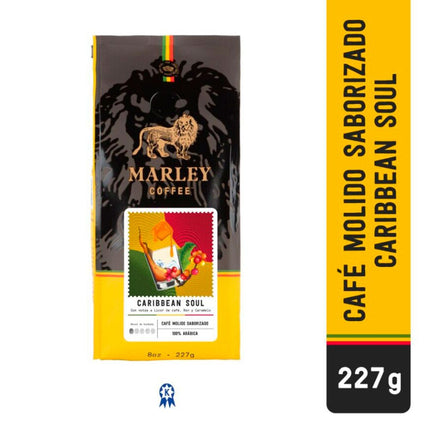 Café Molido Marley Coffee Saborizado Caribbean Soul 227 g