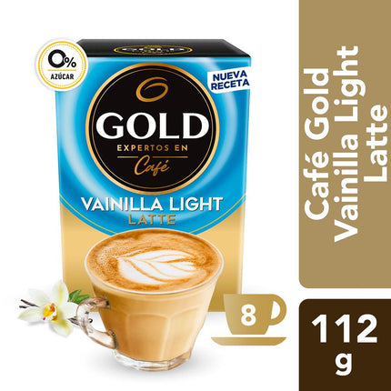 Café Sobres Gold Tentaciones Vainilla Light 112 g 8 un.