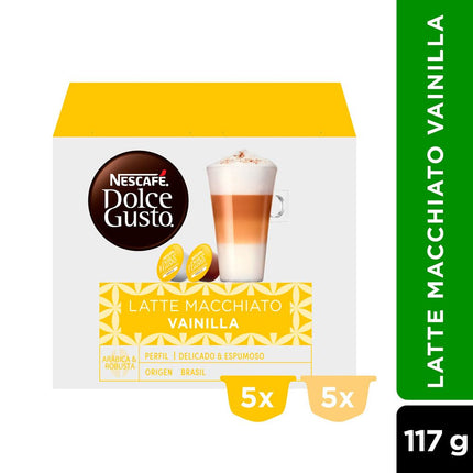 Café en Cápsulas Nescafé Dolce Gusto Latte Macchiato Vanilla 5 Tazas