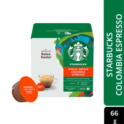 Café en Cápsulas Starbucks Espresso Colombia 12 un.