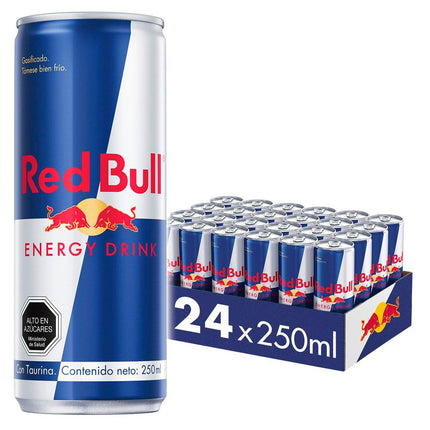 Caja 24 un. Bebida Energética Red Bull Lata 250 cc
