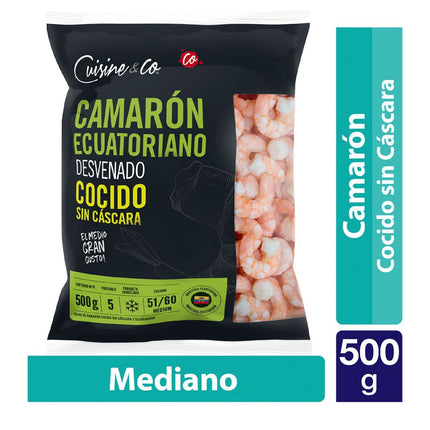 Camarón Cocido Sin Cáscara M 500 g