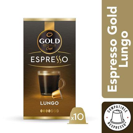 Café en Cápsulas Gold Espresso Lungo 10 un.