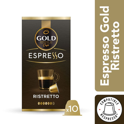 Café en Cápsulas Gold Espresso Ristreto 10 un.