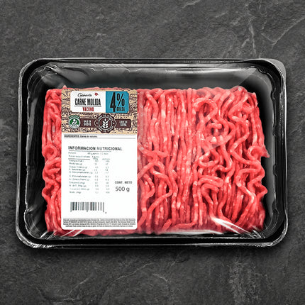 Carne Molida Vacuno 4% Grasa 500 g