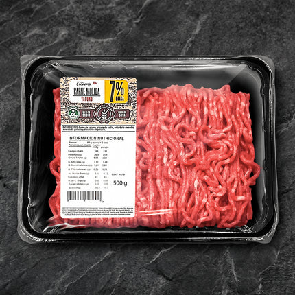 Carne Molida Vacuno 7% Grasa 500 g