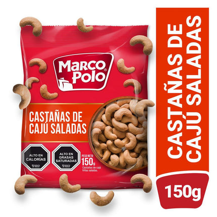 Castañas de Cajú Marco Polo Saladas 150 g