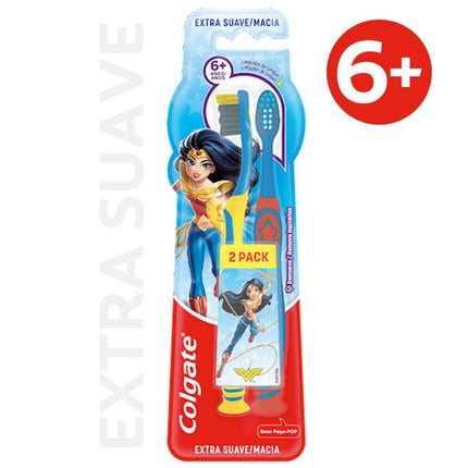 Cepillo de Dientes Colgate Batman/Wonder Woman 2 un.