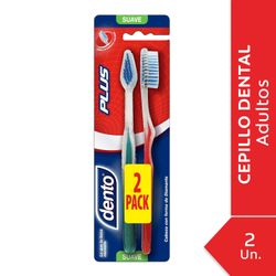 Cepillo de Dientes Dento Plus Suave 2 un.