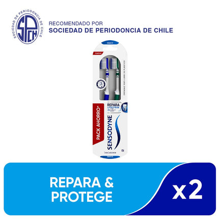 Cepillo de Dientes Sensodyne Repara & Protege 2 un.