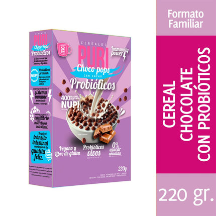 Cereal Puri Mini Pops Cacao con Probióticos 20 g