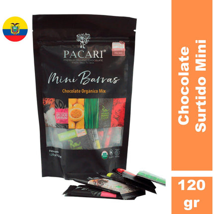 Chocolate Amargo Mini barras Pacari Orgánico Surtido Mini 120 g