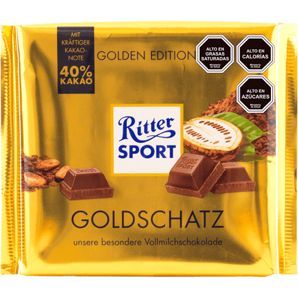 Chocolate de Leche Ritter Sport Golden Edition 250 g
