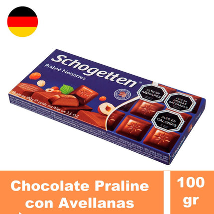 Chocolate de Leche Schogetten Praliné con Nuez 100 g