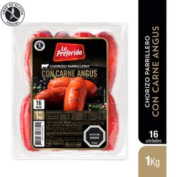 Chorizo Angus La Preferida 1 kg 16 un.